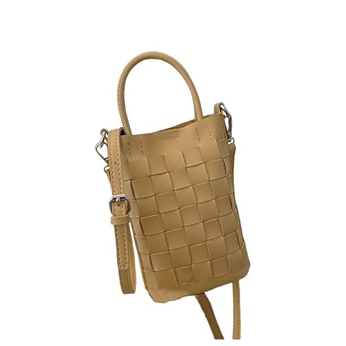 Namzi Khaki-Webtasche, 1 Stück, gewebte Beuteltasche, stilvolles, kompaktes Design, perfekt für tägliche Besorgungen, Kaffee-Verabredungen von Namzi