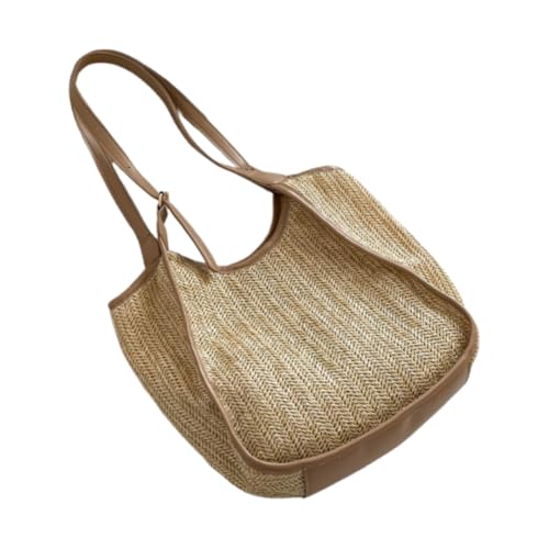 Namzi Khaki-Webtasche, 1 Stück, lässige Strohtasche, Einkaufen und Unterhaltung, Strandpicknicks, leicht, trendig von Namzi