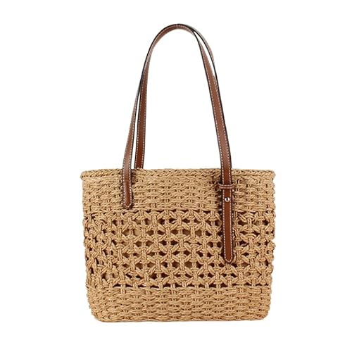 Namzi Khaki-Webtasche, 1 Stück, niedliches Grasgewebe, stilvolles Baumwollseil-Design, perfekt für den täglichen Gebrauch, Freizeitausflüge von Namzi