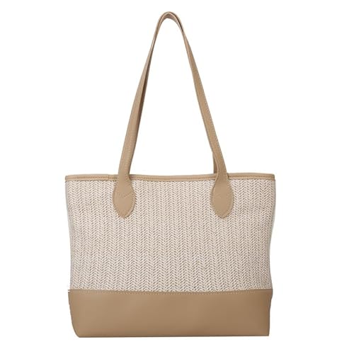 Namzi Khakifarbene Tasche aus Stroh, 1 Stück, mit einer Schultertasche, stilvoll für Picknicks, geräumig, trendig Namzi Khakifarbene Tasche aus Stroh, 1 Stück, mit einer Schultertasche, stilvoll für Picknicks, geräumig, trendig von Namzi