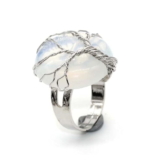 Namzi Runder verstellbarer Ring, Proteinfarbe, 1 Stück, rundes Design, verstellbarer Ring, stilvoll für den täglichen Gebrauch von Namzi