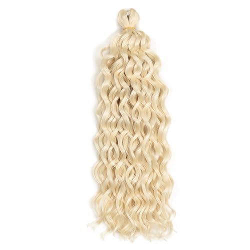 Namzi Tief gewelltes Häkelhaar, lang, gelockt, Häkelhaar für Damen, 45,7 cm, Ozeanwellen, Flechthaar, tiefe gedrehte Häkelzöpfe, synthetische Flecht-Haarverlängerungen, Beige Namzi Tief gewelltes Häkelhaar, lang, gelockt, Häkelhaar für Damen, 45,7 cm, Ozeanwellen, Flechthaar, tiefe gedrehte Häkelzöpfe, synthetische Flecht-Haarverlängerungen, Beige von Namzi