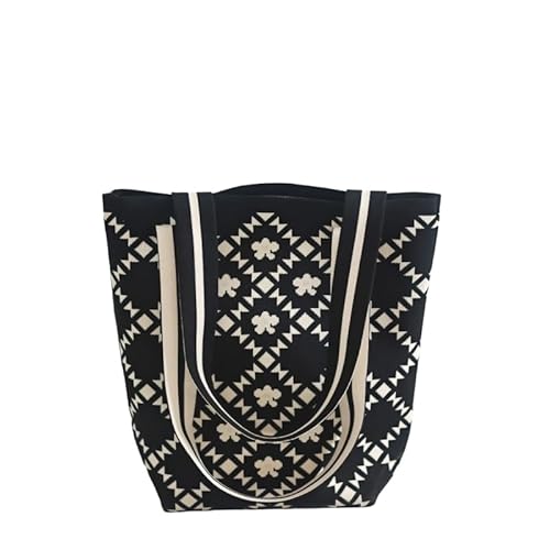 Namzi Umhängetasche, 1 Stück, niedlich, gestrickt, groß, Eimer-Umhängetasche, stilvolles lässiges Design, perfekt für den täglichen Einkauf, J Namzi Umhängetasche, 1 Stück, niedlich, gestrickt, groß, Eimer-Umhängetasche, stilvolles lässiges Design, perfekt für den täglichen Einkauf, J von Namzi