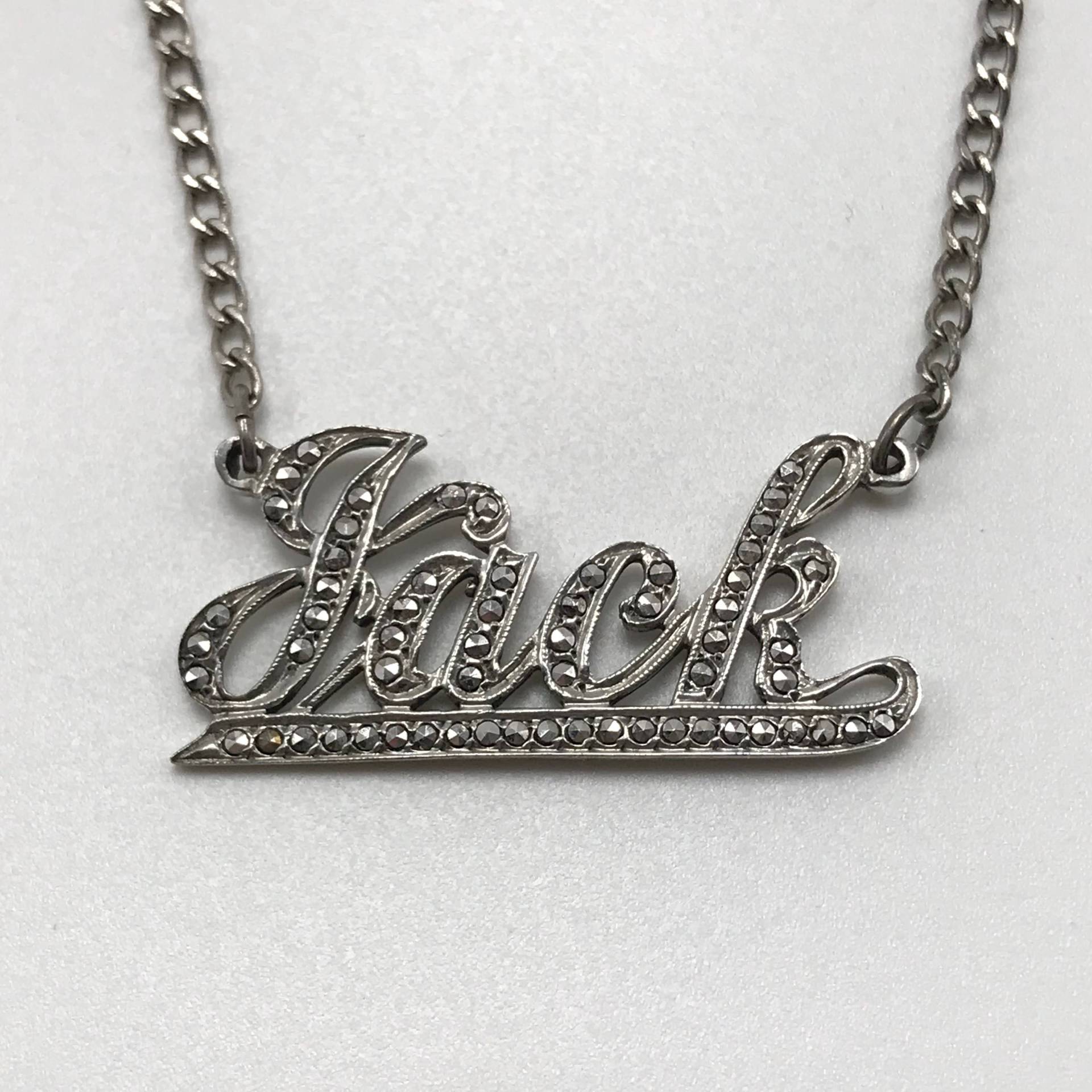 Krawattenklammer Jack Vintage Sterling Silber Und Markasiten Herrenschmuck Könnte Zu Einer Halskette Gemacht Werden Vatertag Krawattenklammer Jack Vintage Sterling Silber Und Markasiten Herrenschmuck Könnte Zu Einer Halskette Gemacht Werden Vatertag von NanAndPopsAttic