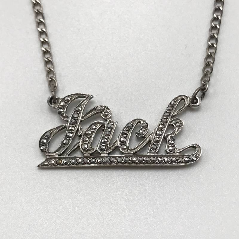 Krawattenklammer Jack Vintage Sterling Silber Und Markasiten Herrenschmuck Könnte Zu Einer Halskette Gemacht Werden Vatertag Krawattenklammer Jack Vintage Sterling Silber Und Markasiten Herrenschmuck Könnte Zu Einer Halskette Gemacht Werden Vatertag von NanAndPopsAttic