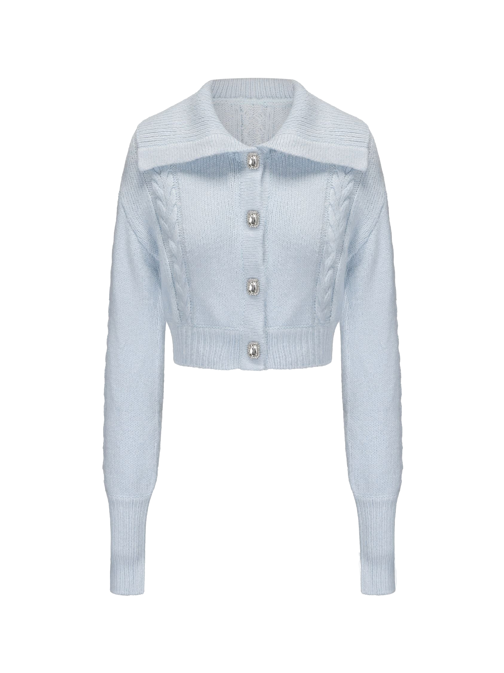 Addison Coat + Scarf Set (Blue) - Blue - L - Nana Jacqueline - Cardigans von Nana Jacqueline