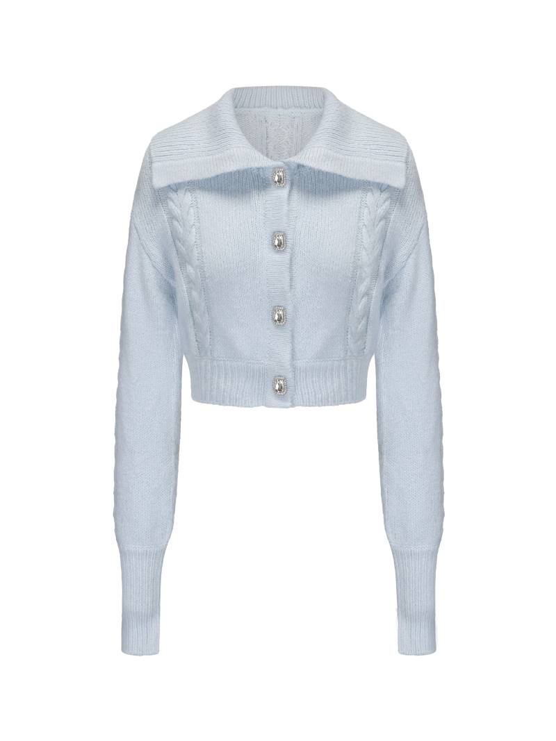 Nana Jacqueline | Addison Coat + Scarf Set (Blue) | Women's Blue Cardigans von Nana Jacqueline
