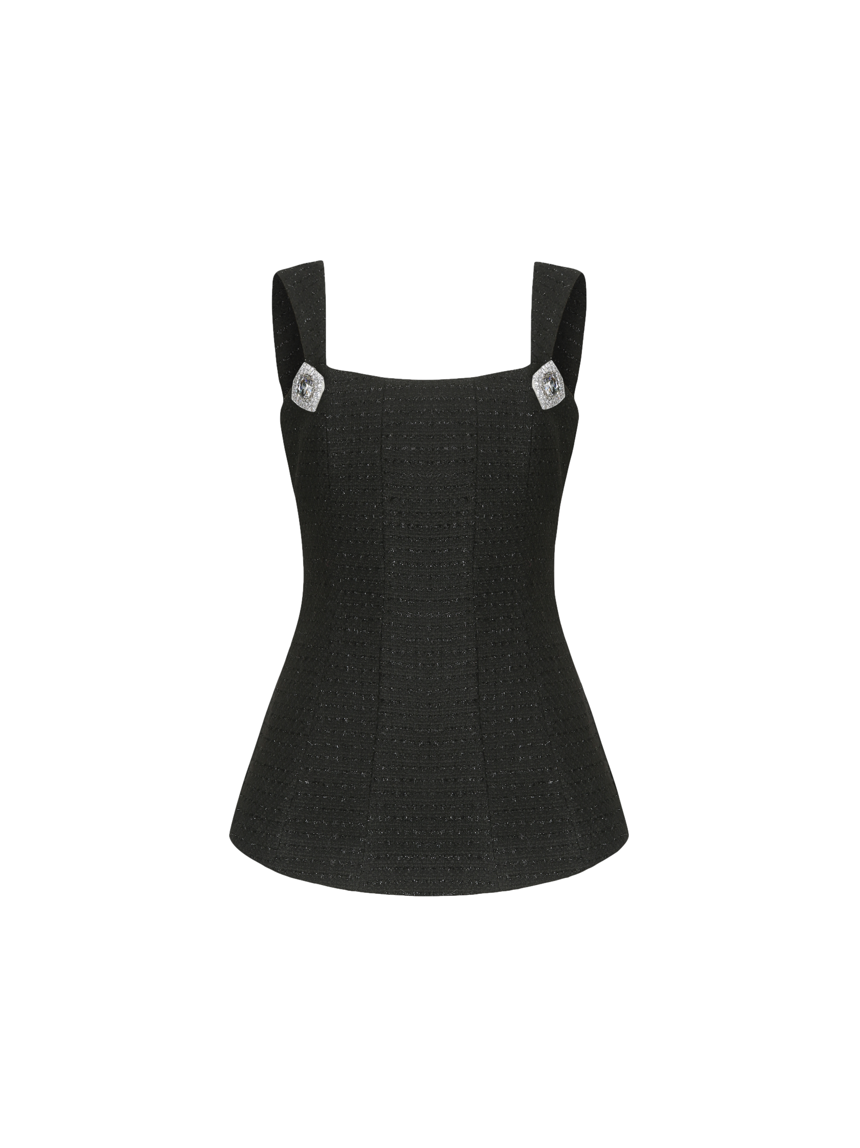 Nana Jacqueline | Anabella Bow Top (Black) | Women's Black Sleeveless tops von Nana Jacqueline