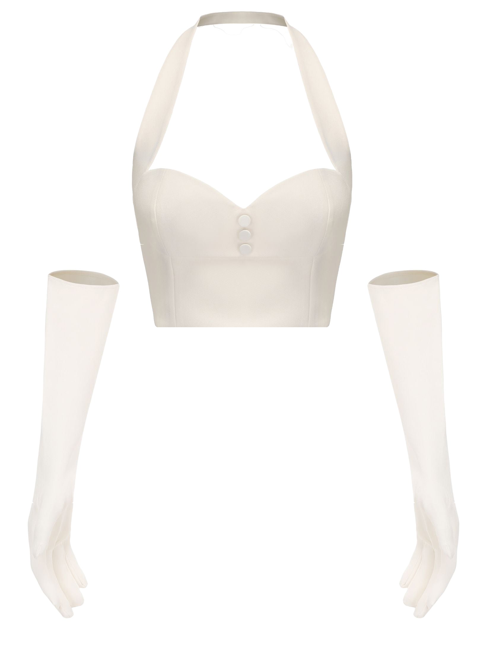 Anastasia Top (White) - White - XL - Nana Jacqueline - Crop tops von Nana Jacqueline