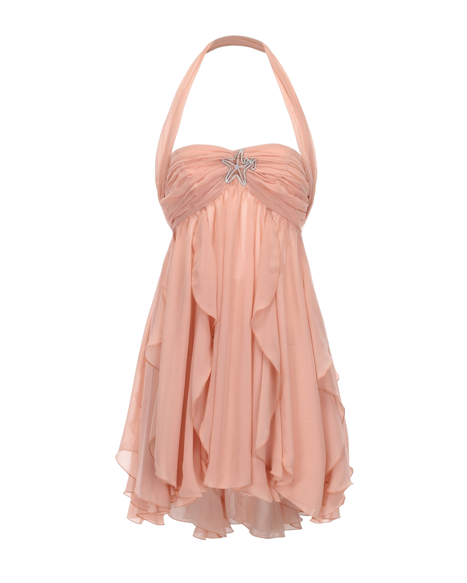 Nana Jacqueline | Arabella Dress (Peach) | Women's Peach Mini dresses von Nana Jacqueline