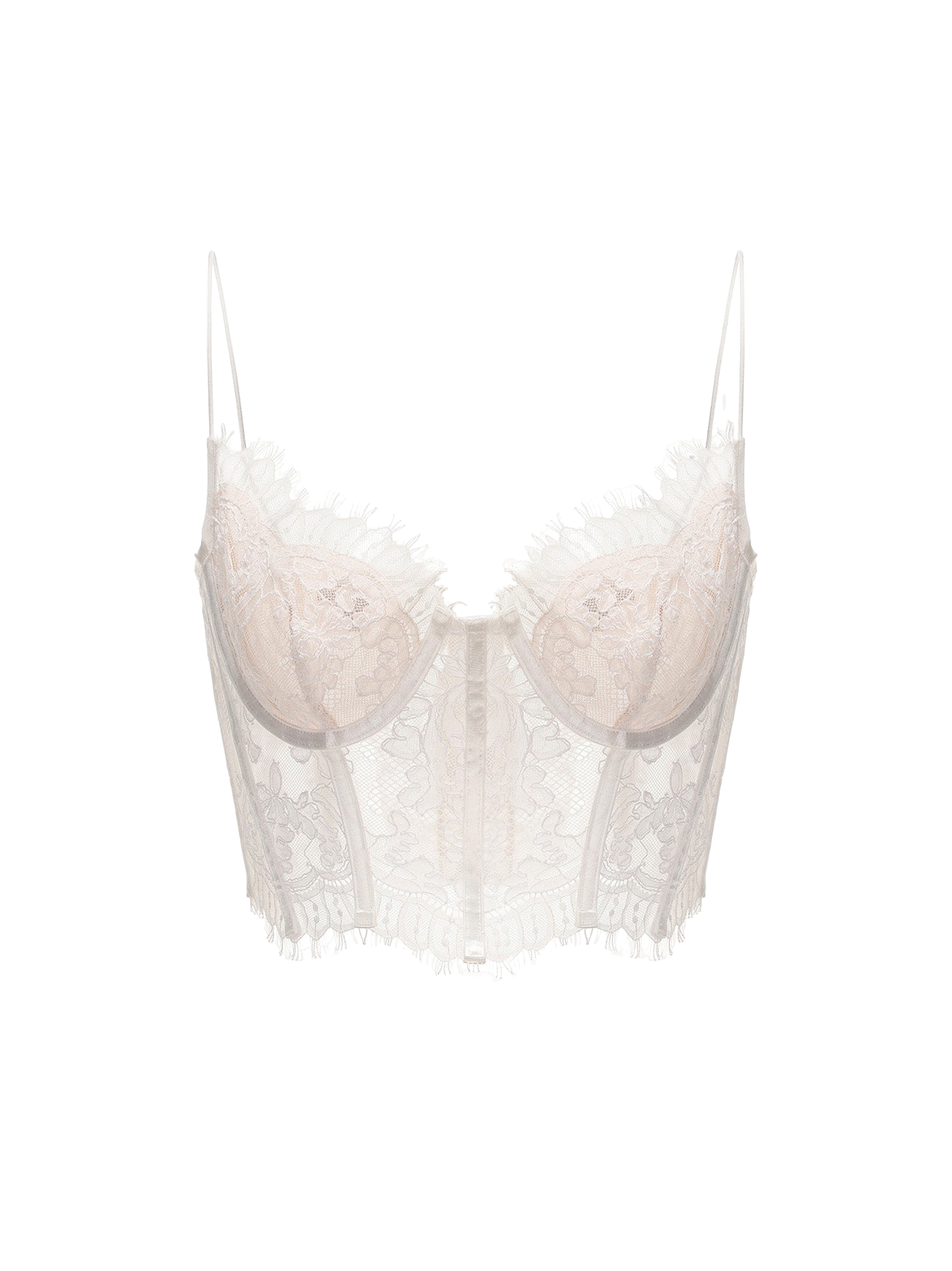 Nana Jacqueline | Audrina Lace Top (White) | Women's White Crop tops von Nana Jacqueline
