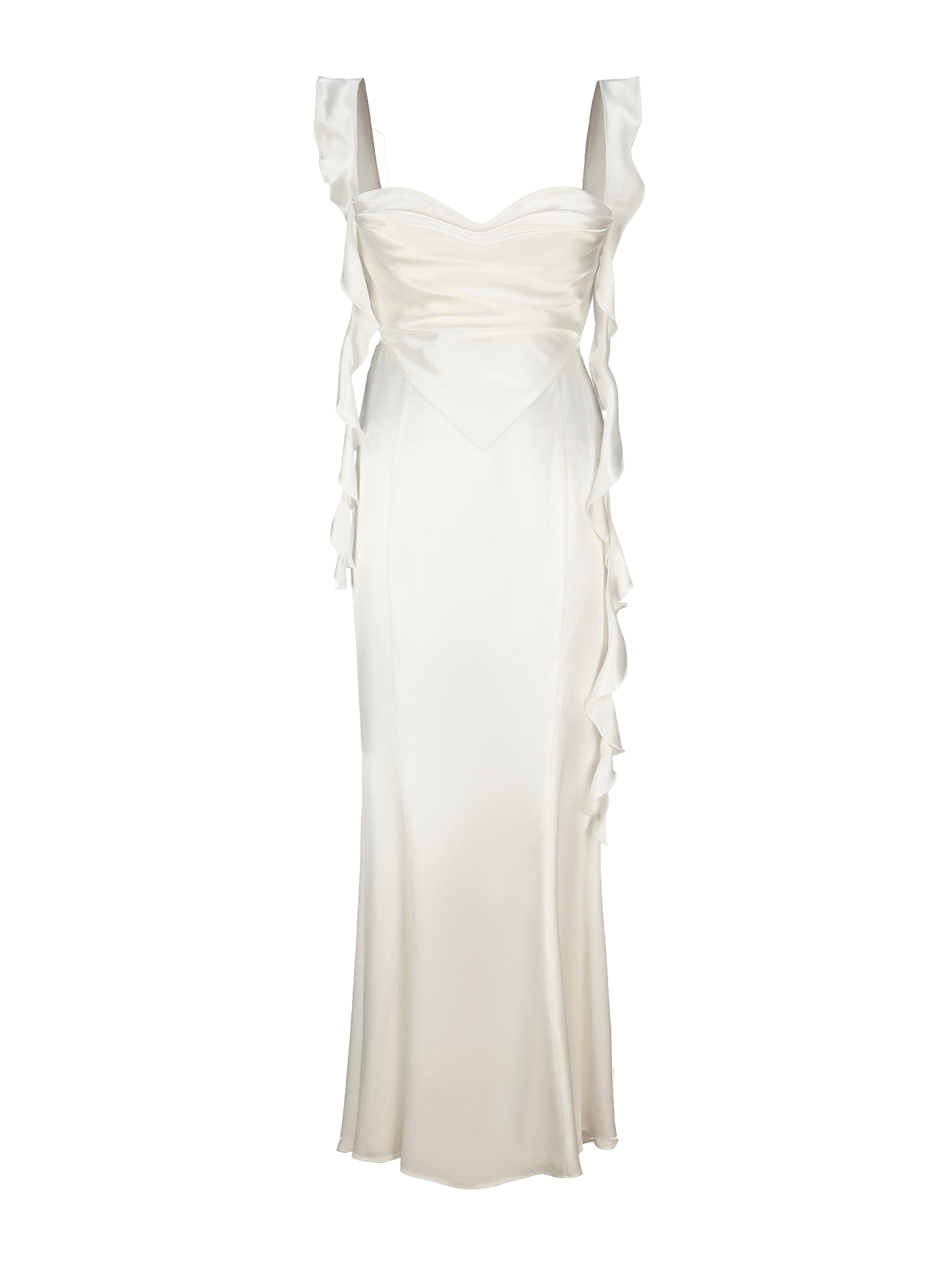 Nana Jacqueline | Caroline Dress (White) | Women's White Maxi dresses von Nana Jacqueline
