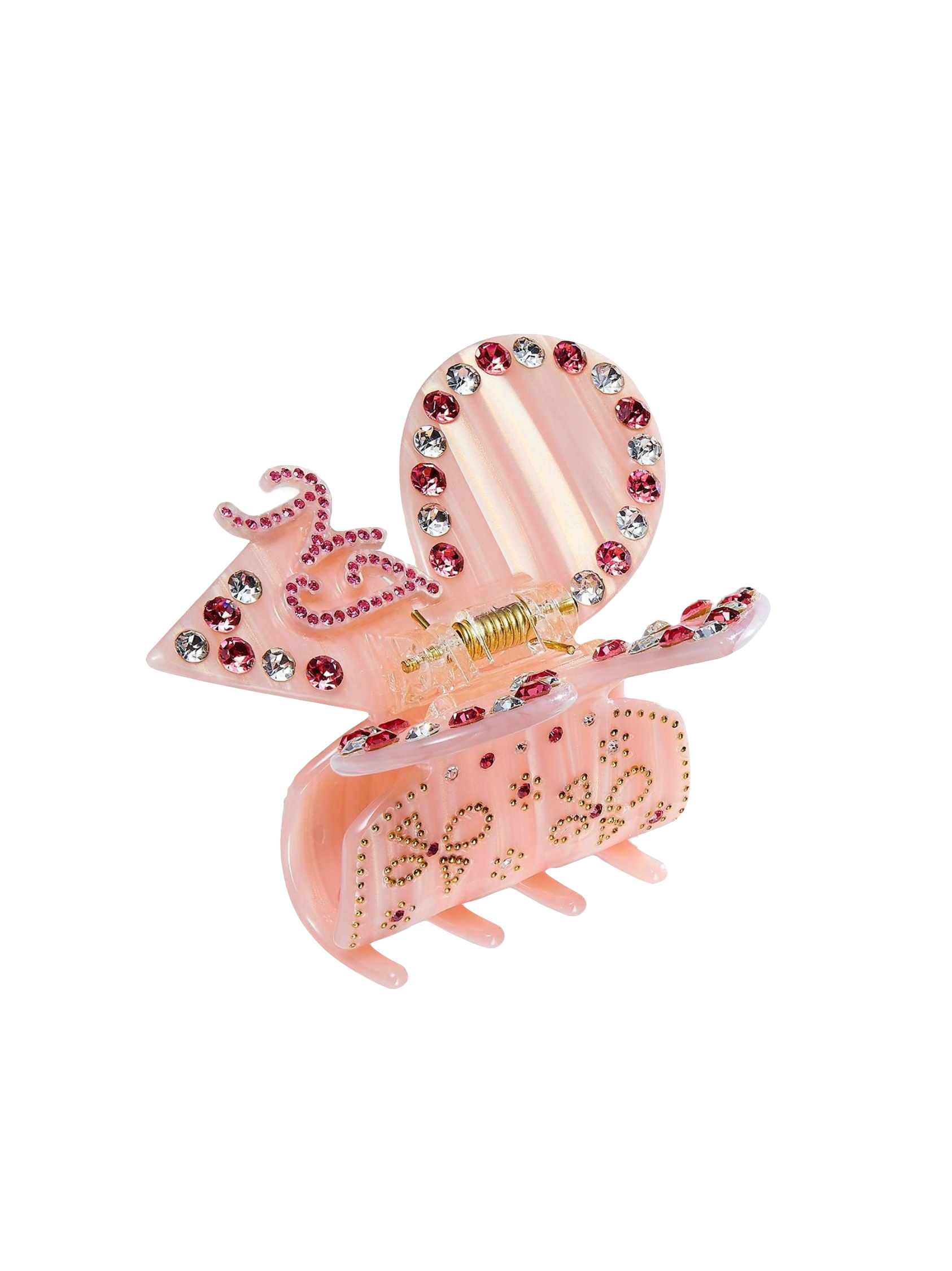 Chloe Crystal Butterfly Claw Clip (Pink) von Nana Jacqueline