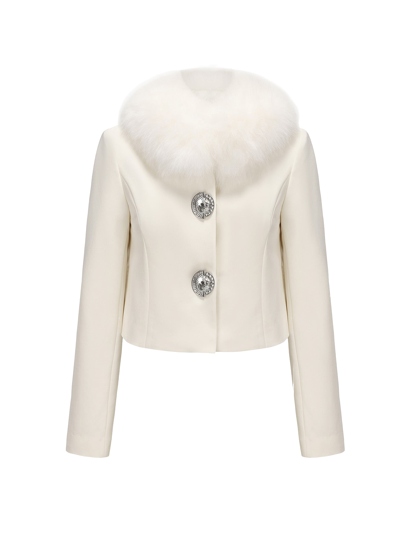 Nana Jacqueline | Claira Fur Collar (Off White) | Women's White Scarves von Nana Jacqueline