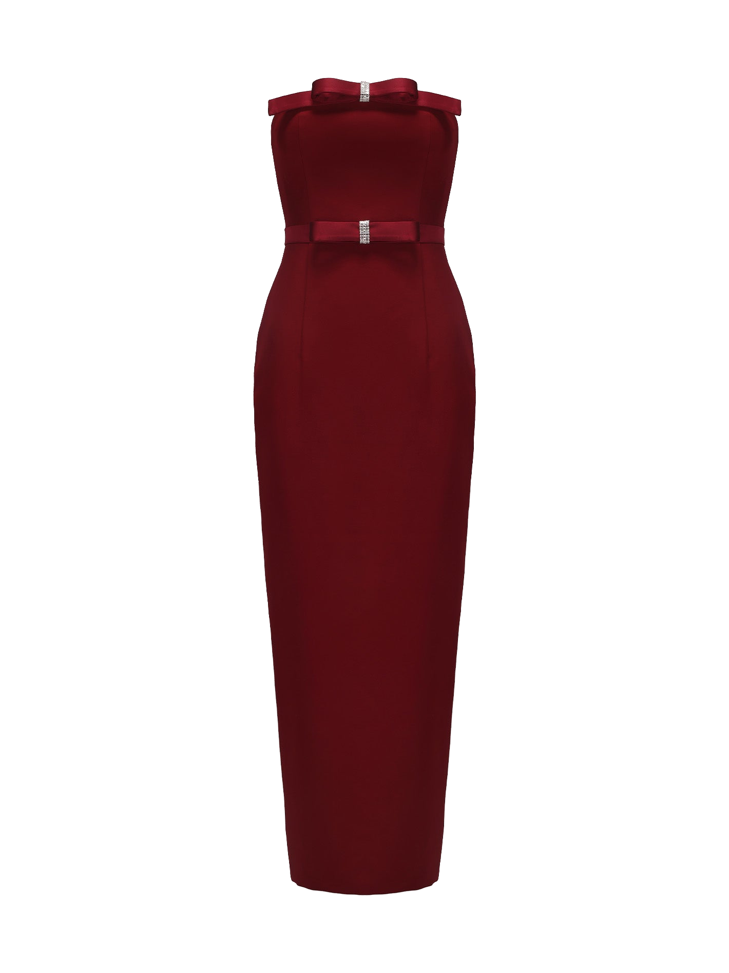 Nana Jacqueline | Demi Bow Dress (Red) | Women's Red Midi dresses von Nana Jacqueline