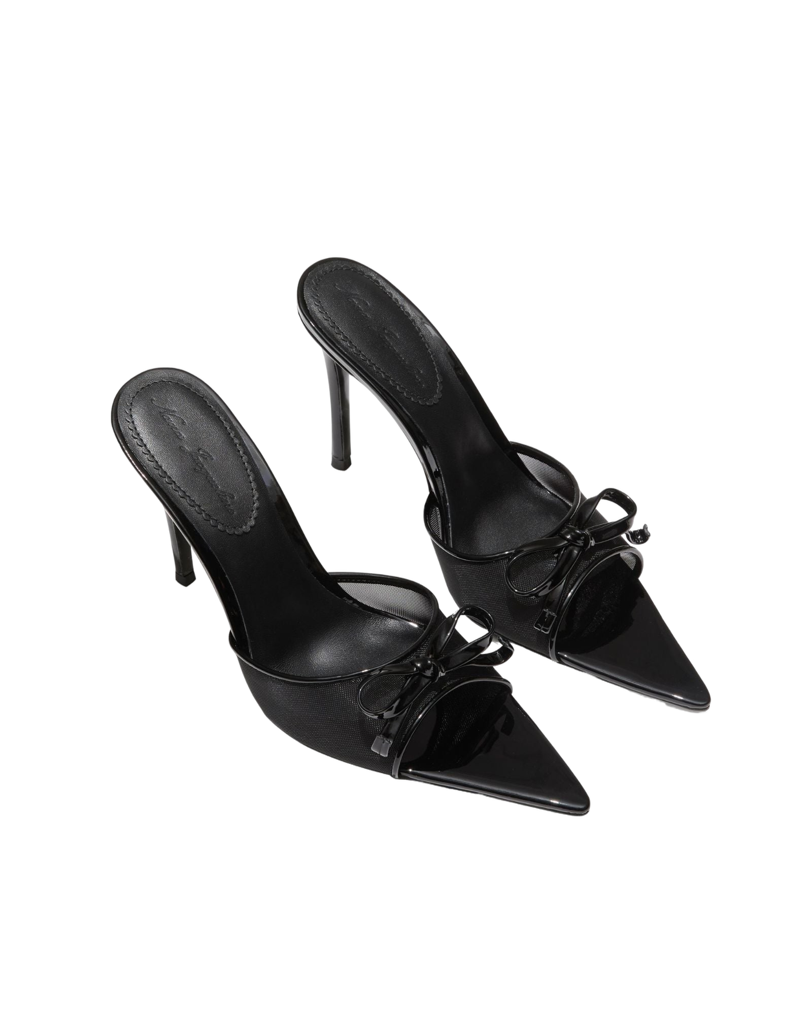 Nana Jacqueline | Evie Bow Heels (Black) | Women's Onyx Pumps von Nana Jacqueline