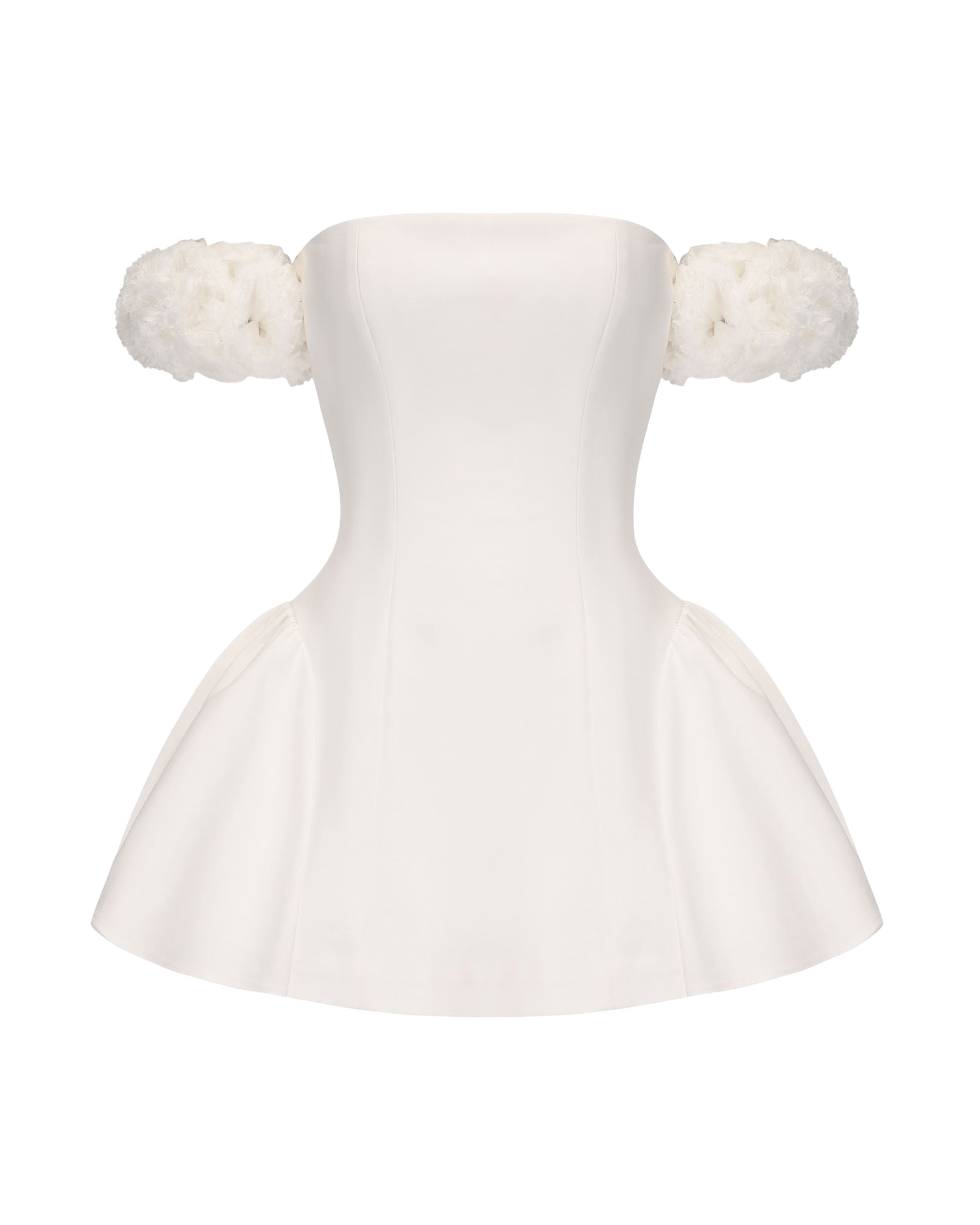 Nana Jacqueline | Flora Dress (White) | Women's White Mini dresses von Nana Jacqueline
