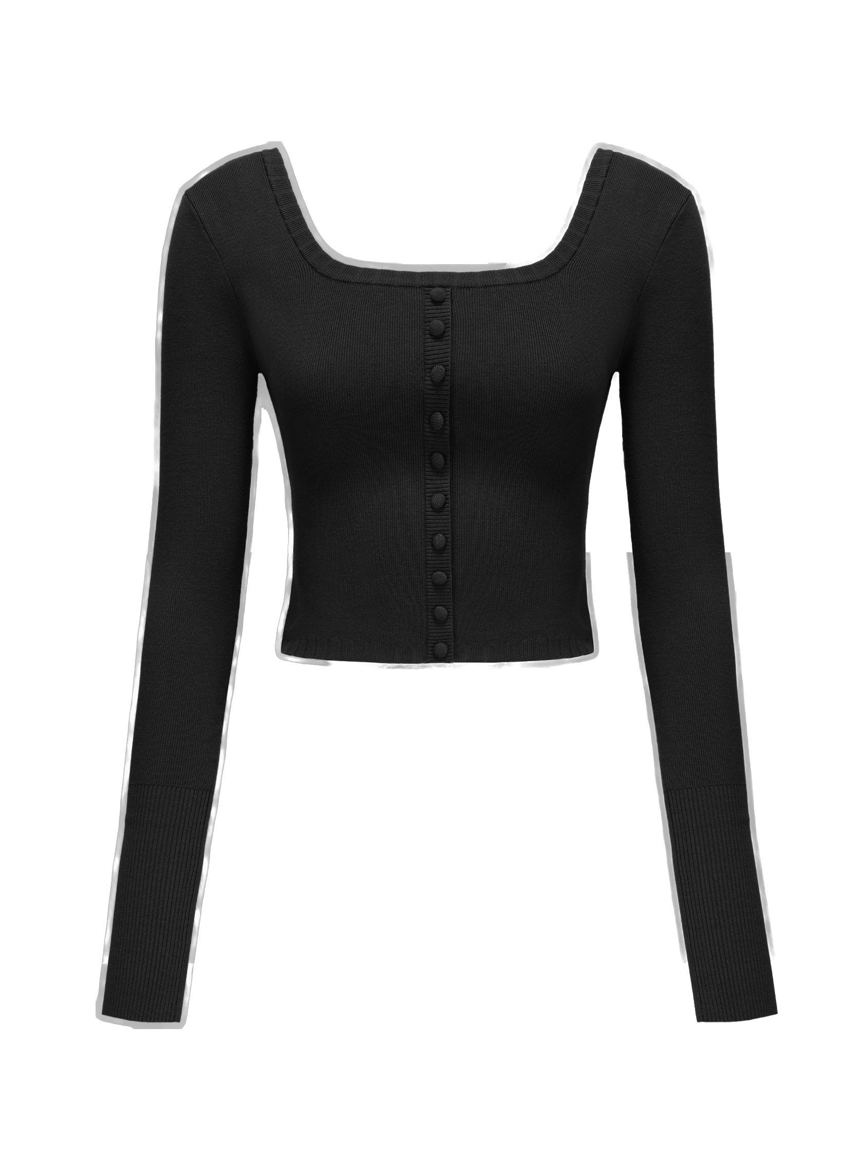 Holly Top (Black) - Black - M - Nana Jacqueline - Cardigans von Nana Jacqueline