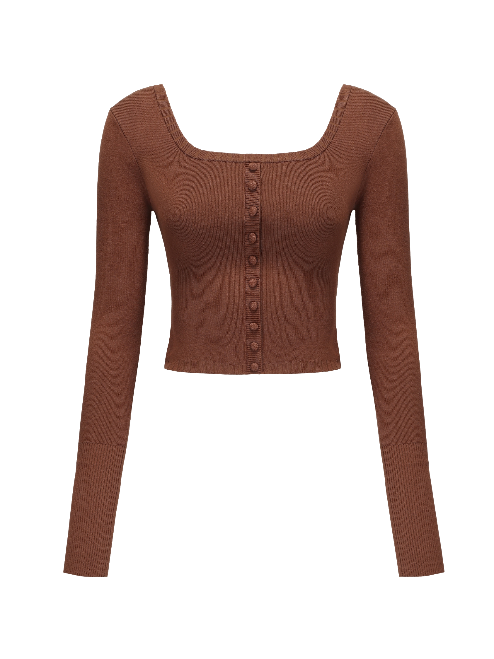 Holly Top (Brown) - Brown - S - Nana Jacqueline - Cardigans von Nana Jacqueline