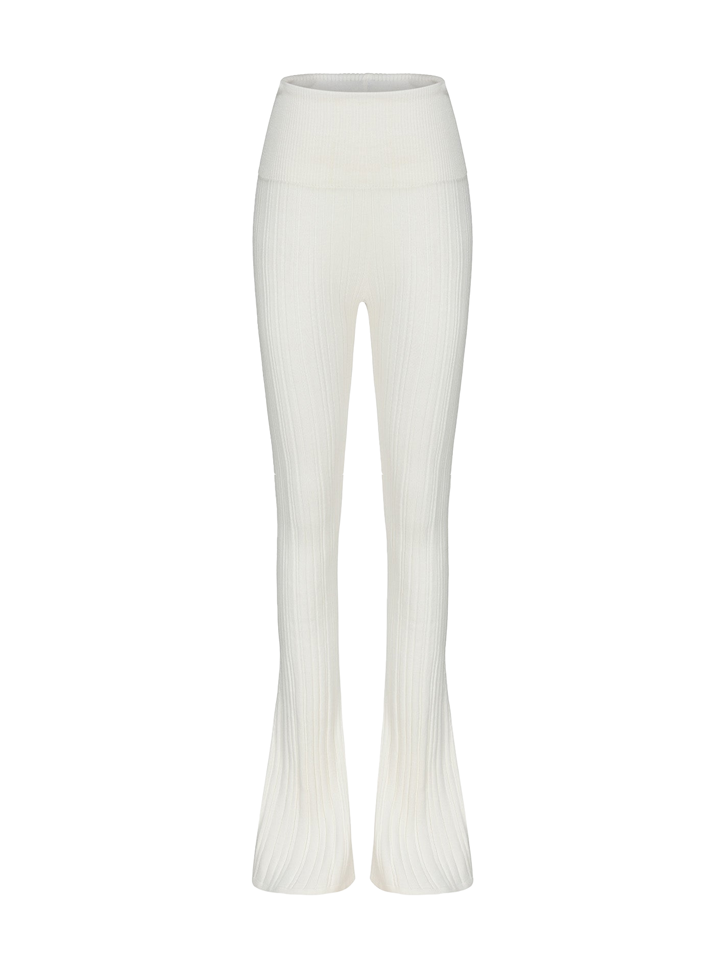 Nana Jacqueline | Janelle Knit Pants (White) | Women's White High waisted pants von Nana Jacqueline