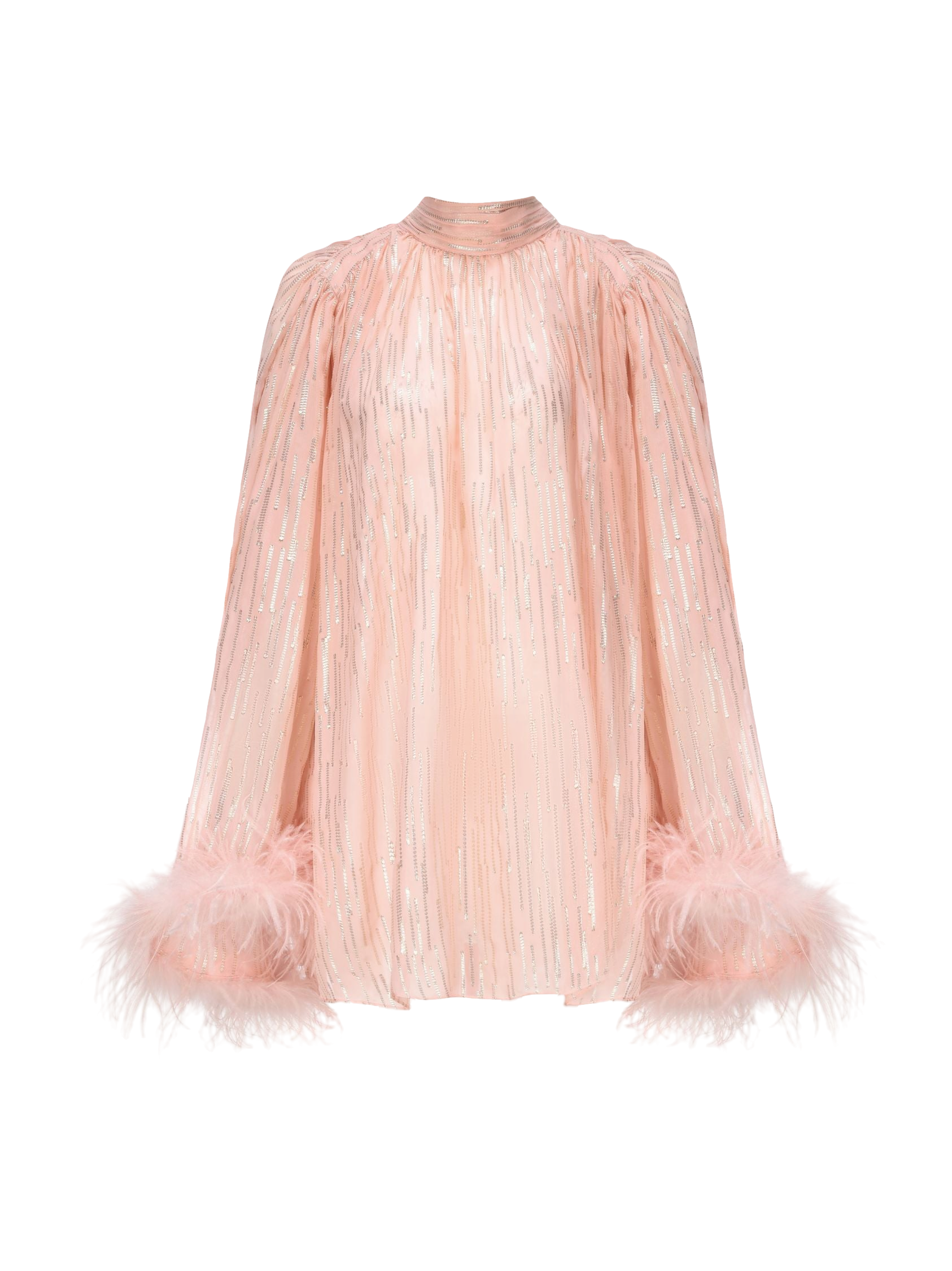 Keira Feather Top (Pink) von Nana Jacqueline