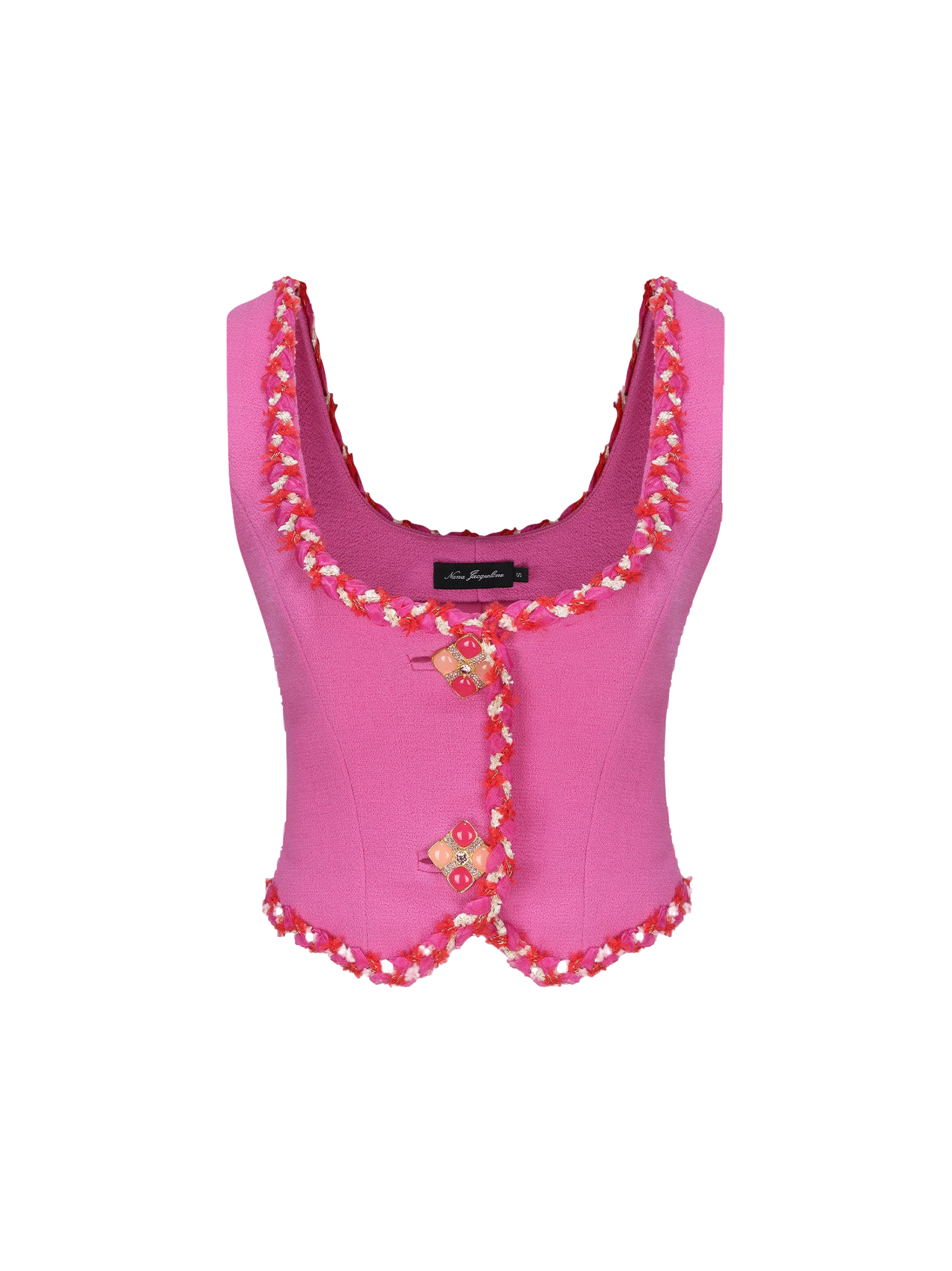 Nana Jacqueline | Lisette Vest Top (Pink) | Women's Pink Tops von Nana Jacqueline
