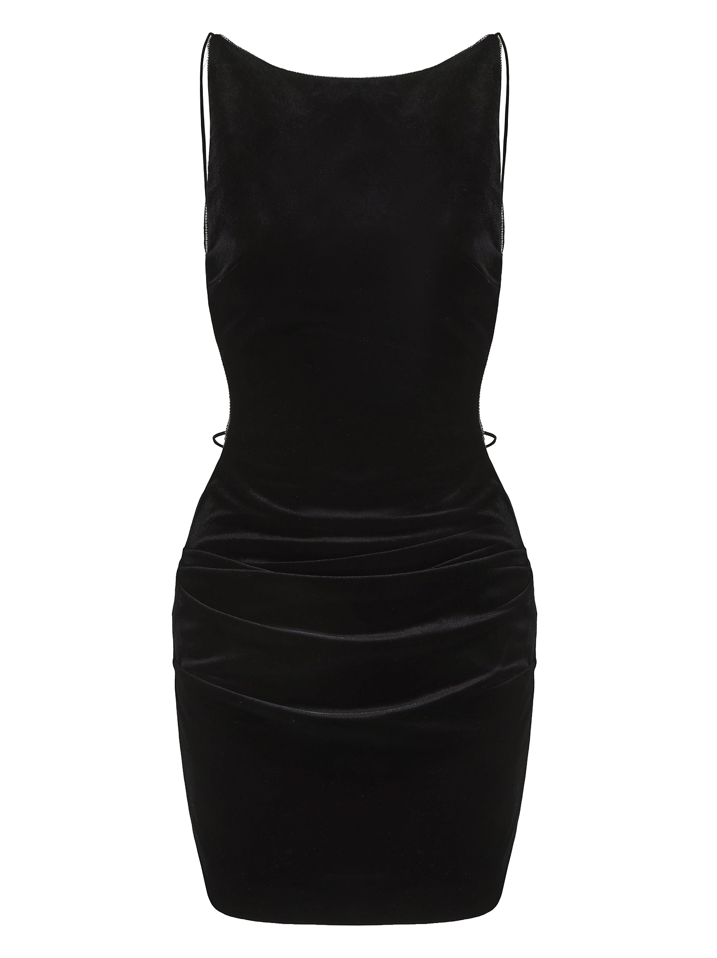 Nana Jacqueline | Lucia Velvet Dress (Black) | Women's Black Mini dresses von Nana Jacqueline