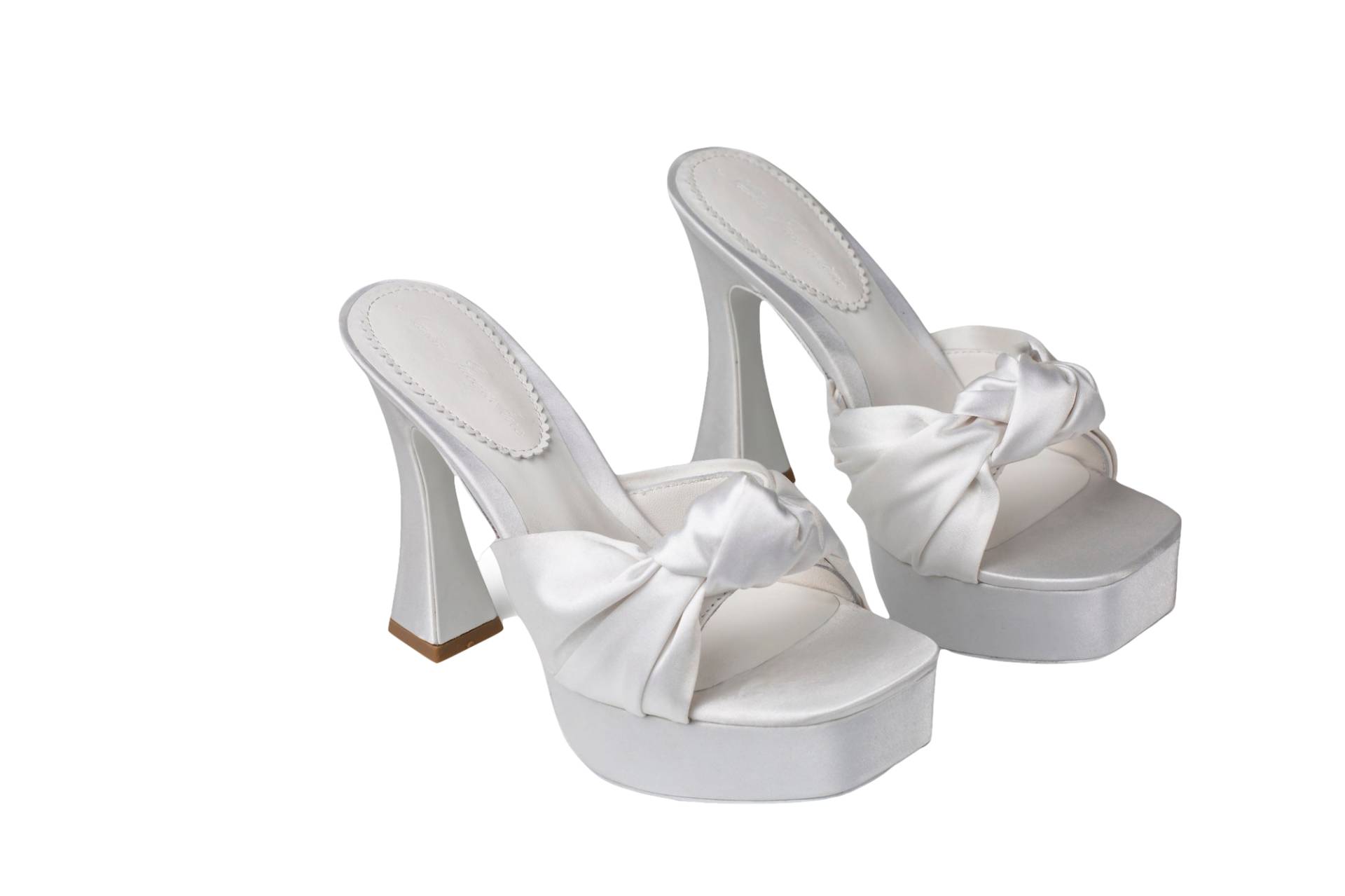Mara Platform Sandals (White) - White - 38 - Nana Jacqueline - Shoes von Nana Jacqueline