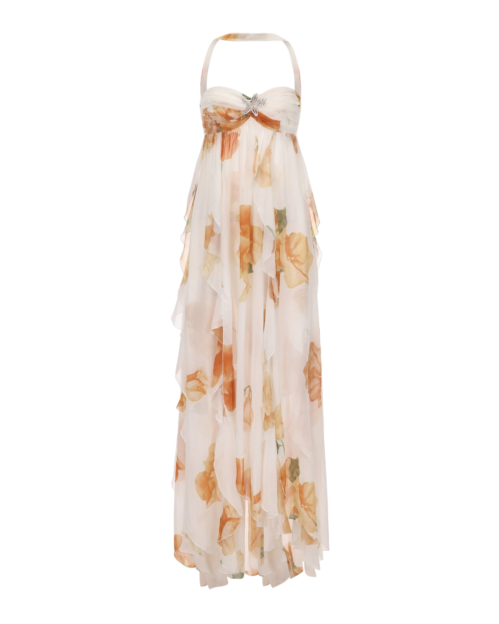 Nana Jacqueline | Mariah Dress (Floral) | Women's White Maxi dresses von Nana Jacqueline