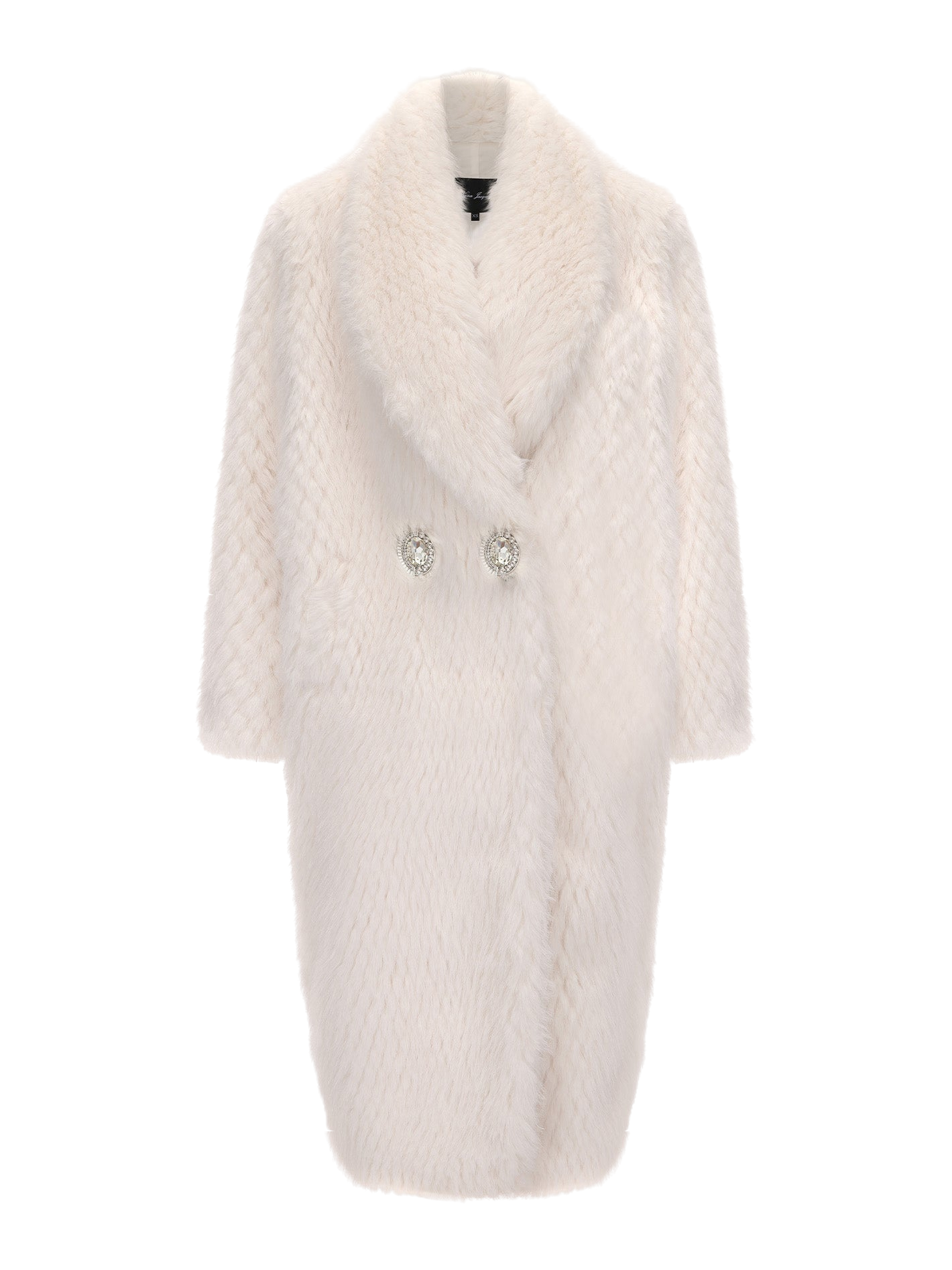 Nana Jacqueline | Marisa Fur Coat (White) | Women's White Fur coats von Nana Jacqueline
