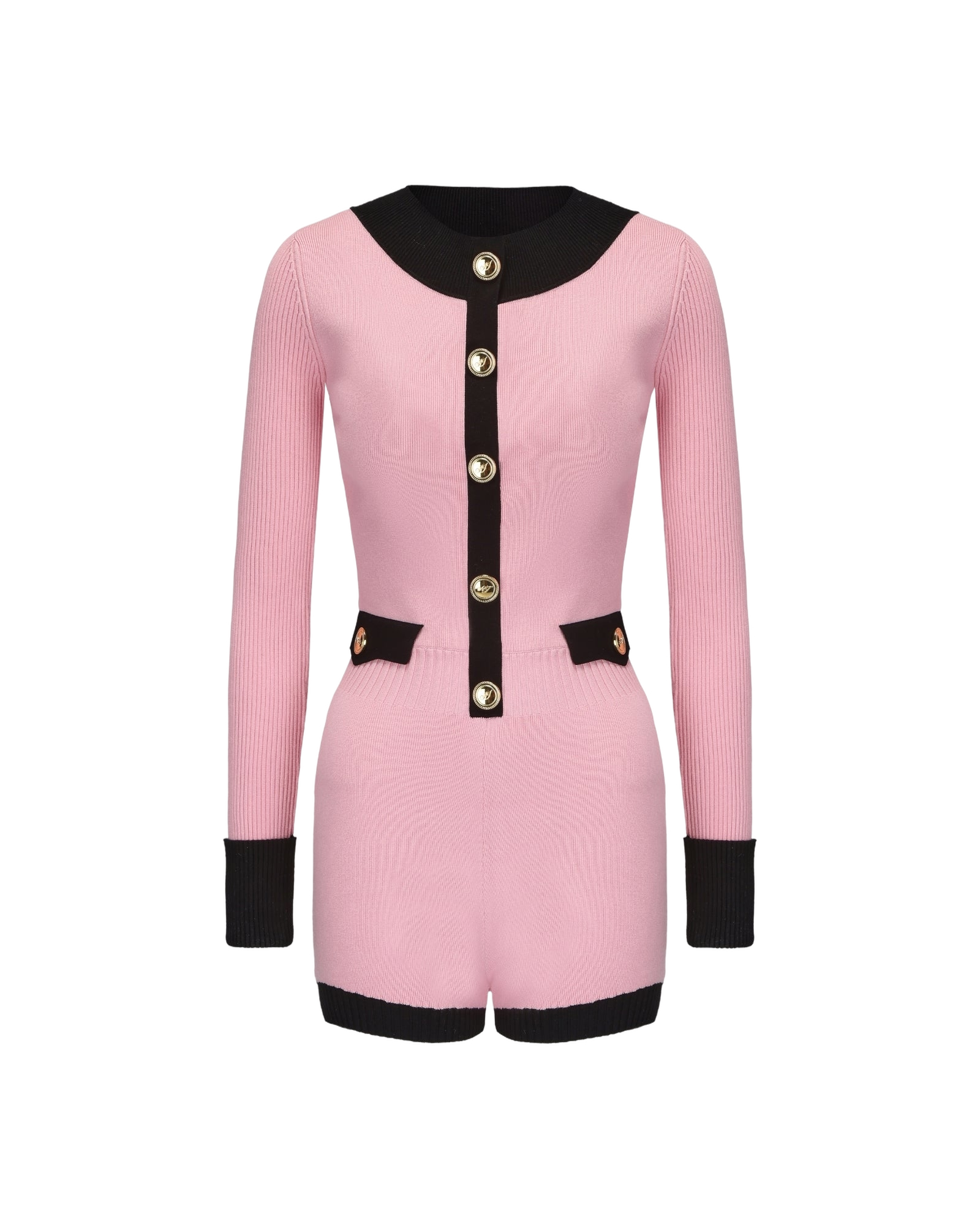 Nana Jacqueline | Matilda Knit Jumpsuit (Pink) | Women's Pink Short jumpsuits von Nana Jacqueline