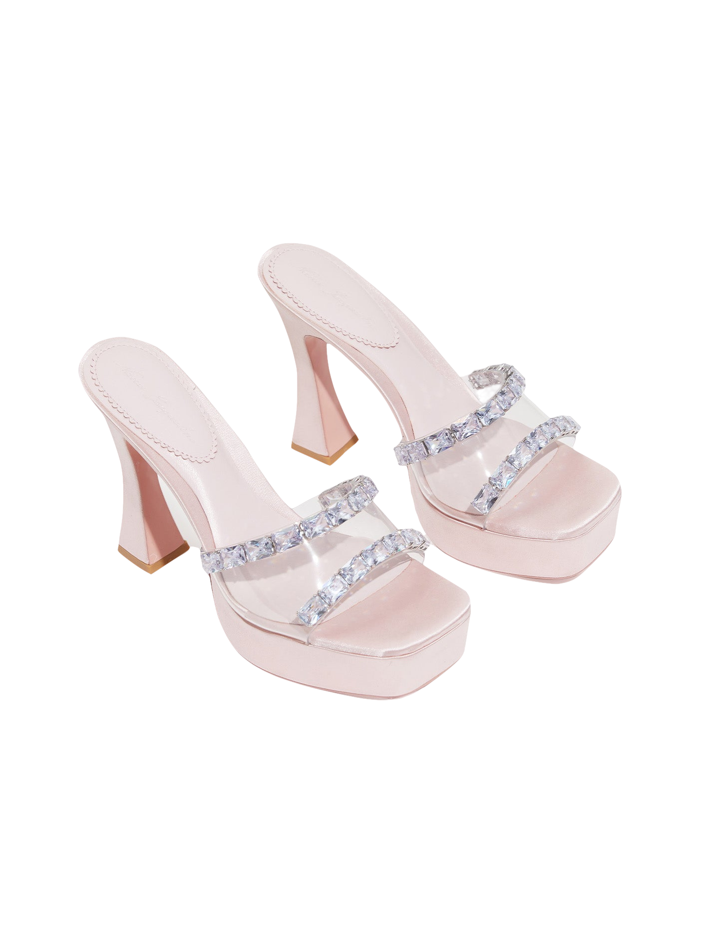 Nana Jacqueline | Mirabel Diamond Heels (Pink) | Women's Pink Sandals von Nana Jacqueline