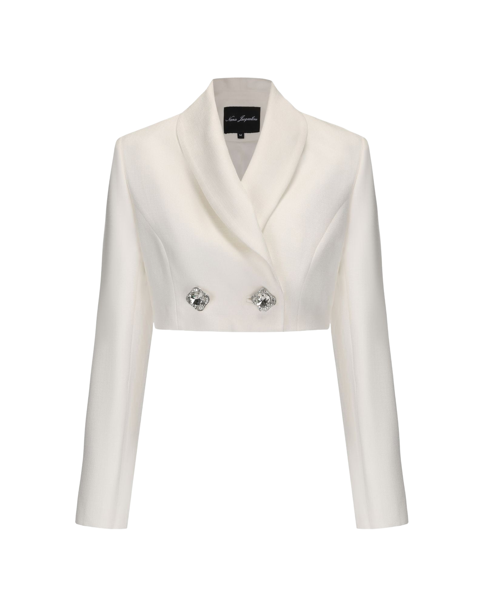 Nana Jacqueline | Veronica Crop Blazer (White) | Women's White Blazers von Nana Jacqueline