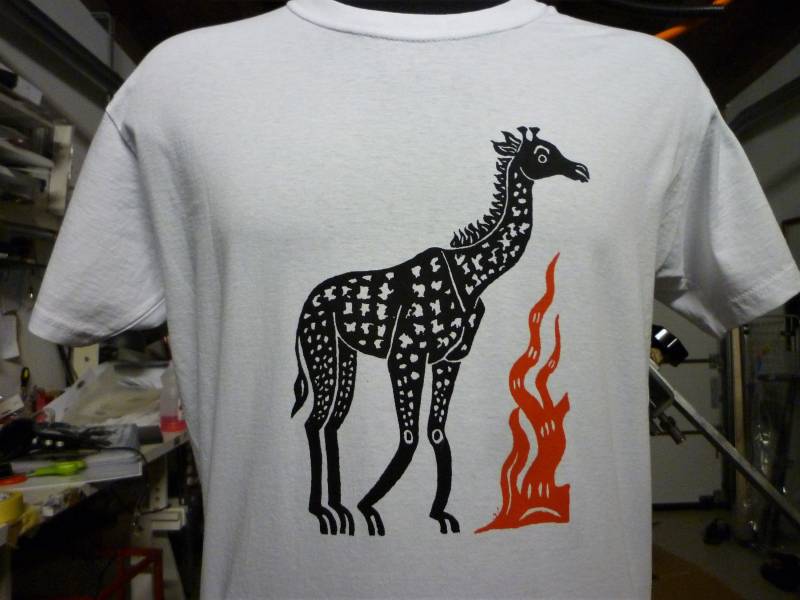 Giraffe Vintage Dschungelbuch T-Shirt Giraffe Vintage Dschungelbuch T-Shirt von Nanabnoam