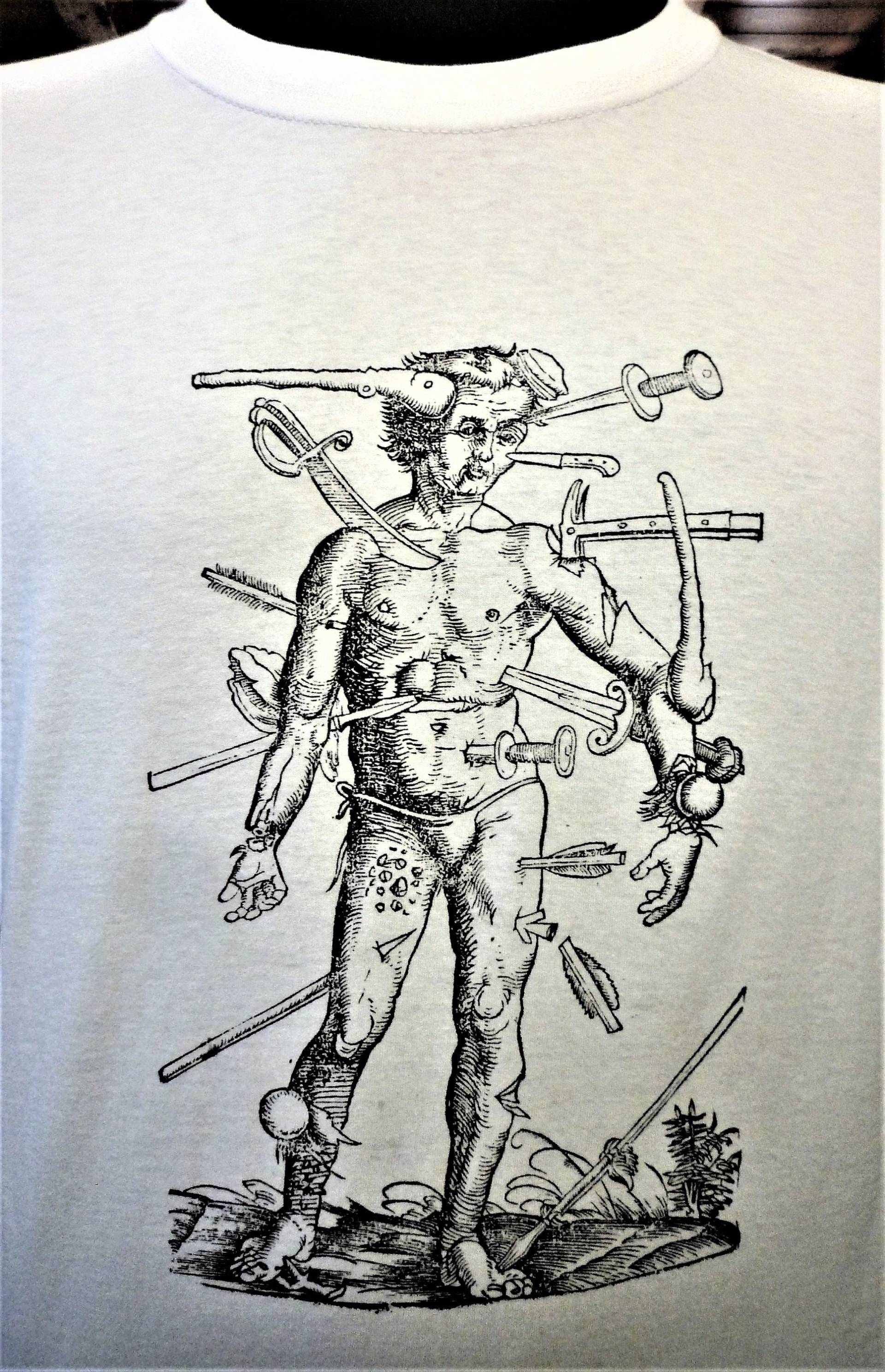 Wound Man - Mittelalterliche Kunst T-Shirt von Nanabnoam