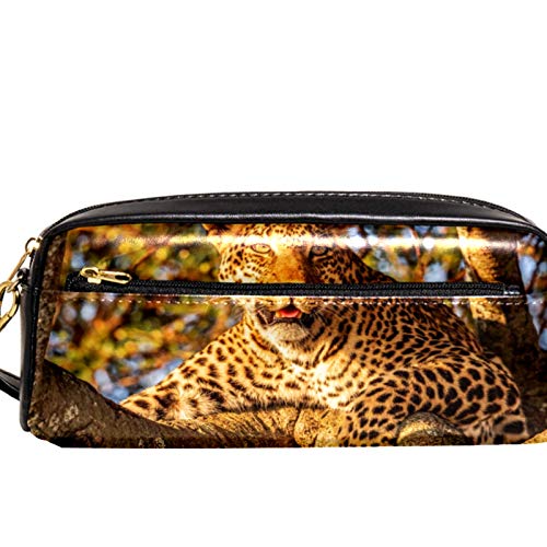 Federmäppchen mit großem Fassungsvermögen, Schreibwaren-Tasche, Halter für High School, College und Büro, Leopard auf dem Baum, ideales Geschenk für Teenager und Studenten von Nananma