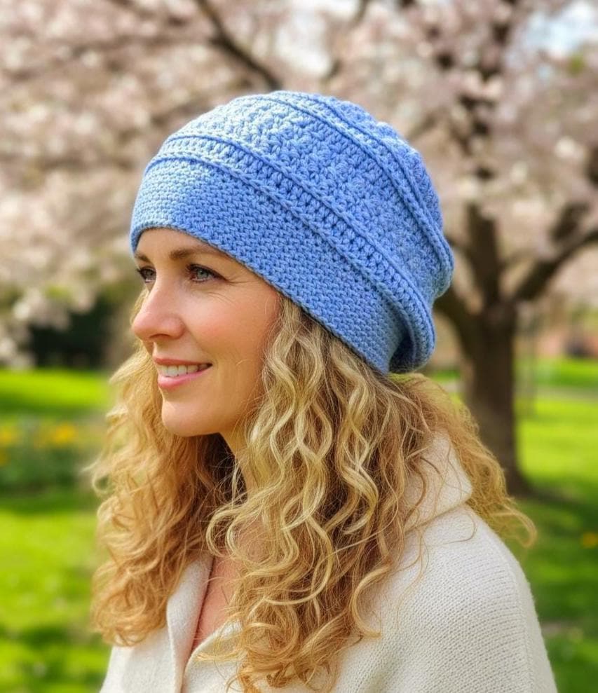 Cotton Slouchy Chemo Hat Leichte Sommer Mütze von NancyHuberCreations