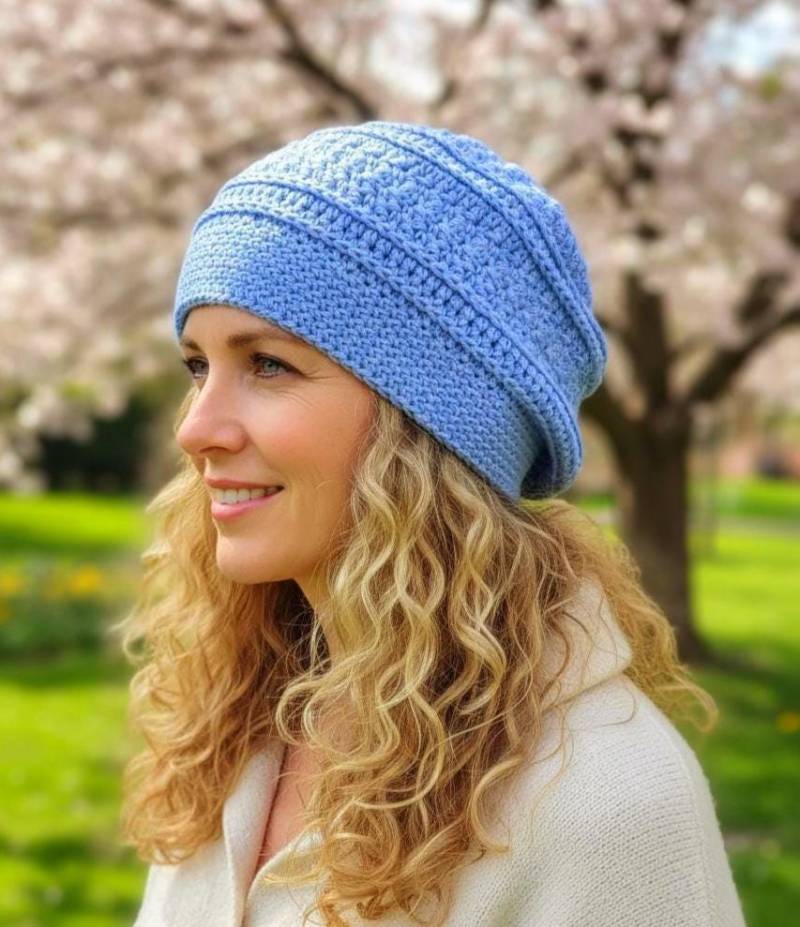 Cotton Slouchy Chemo Hat Leichte Sommer Mütze von NancyHuberCreations