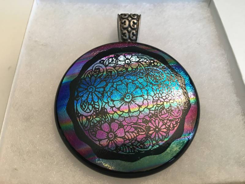 Großer Blumen-Anhänger Großer Blumen-Anhänger von NancyLovesGlass