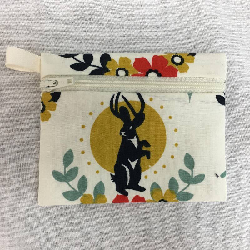 Geldbörse Aus Bio-Baumwolle Mit Reißverschluss, Kreditkartenetui, Kopfhörerbeutel, Ipod Halter von NancyPKdesigns