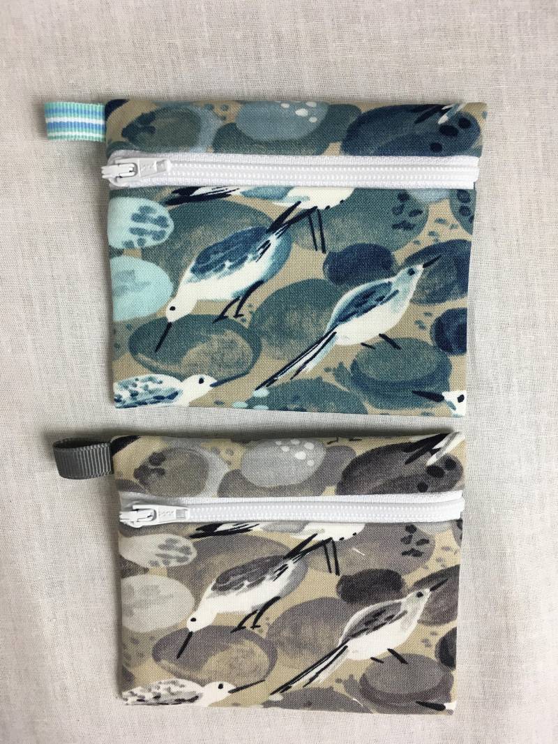 Sandpiepers Reißverschluss-Geldbörse, Kreditkartenetui, Kopfhörer-Tasche, Ipod Halter von NancyPKdesigns