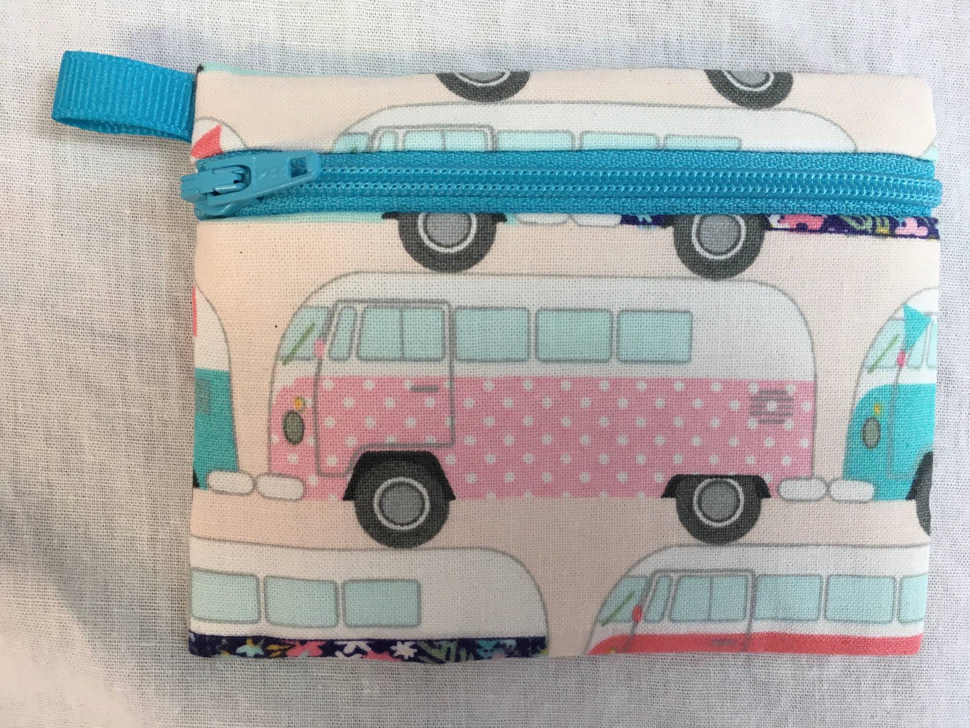 Vw Van Flat Zipper Portemonnaie, Kreditkartenetui, Airpod Hülle, Gadget Täschchen von NancyPKdesigns