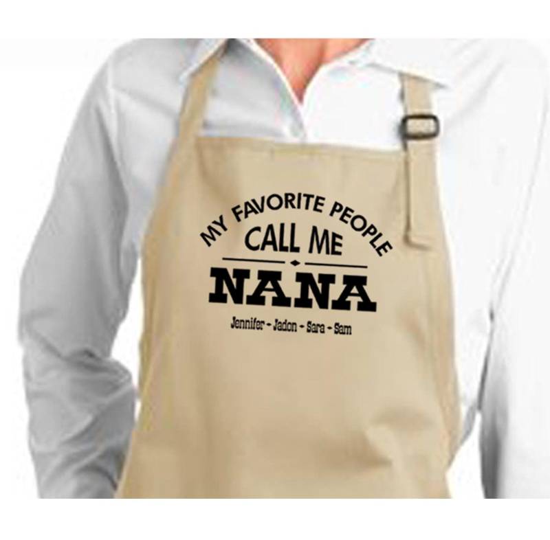 "Personalisierte Oma Schürze "Meine Lieblingsmenschen Nennen Mich Nana" "Personalisierte Oma Schürze "Meine Lieblingsmenschen Nennen Mich Nana" von NancysDesignStudio