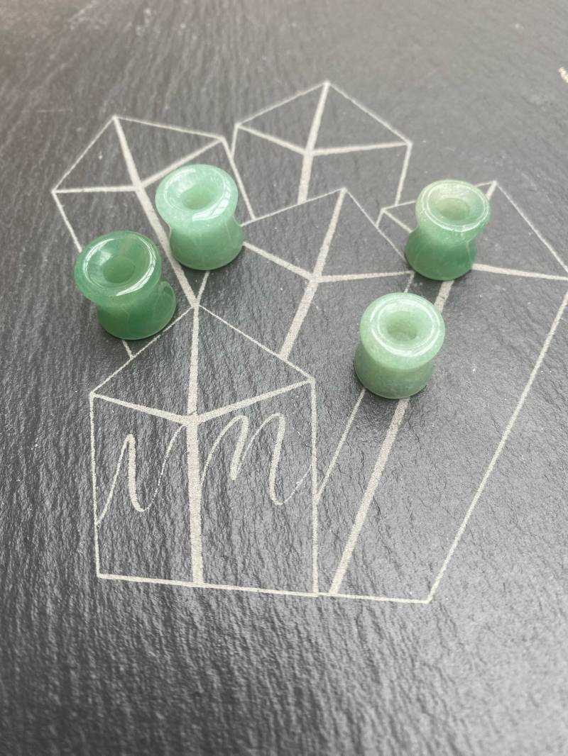 Ohrtunnel Grüner Aventurin von NanesMineralien