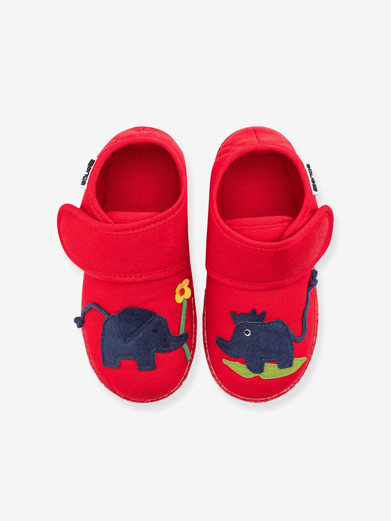 Hausschuhe Dumbo 2.0 aus Baumwolle mit Klettverschluss Kinder Nanga von Nanga
