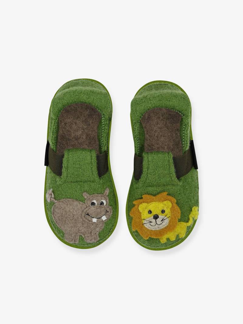 Hausschuhe JUNGLE KINGS 2.0 aus Wolle Kinder Nanga von Nanga