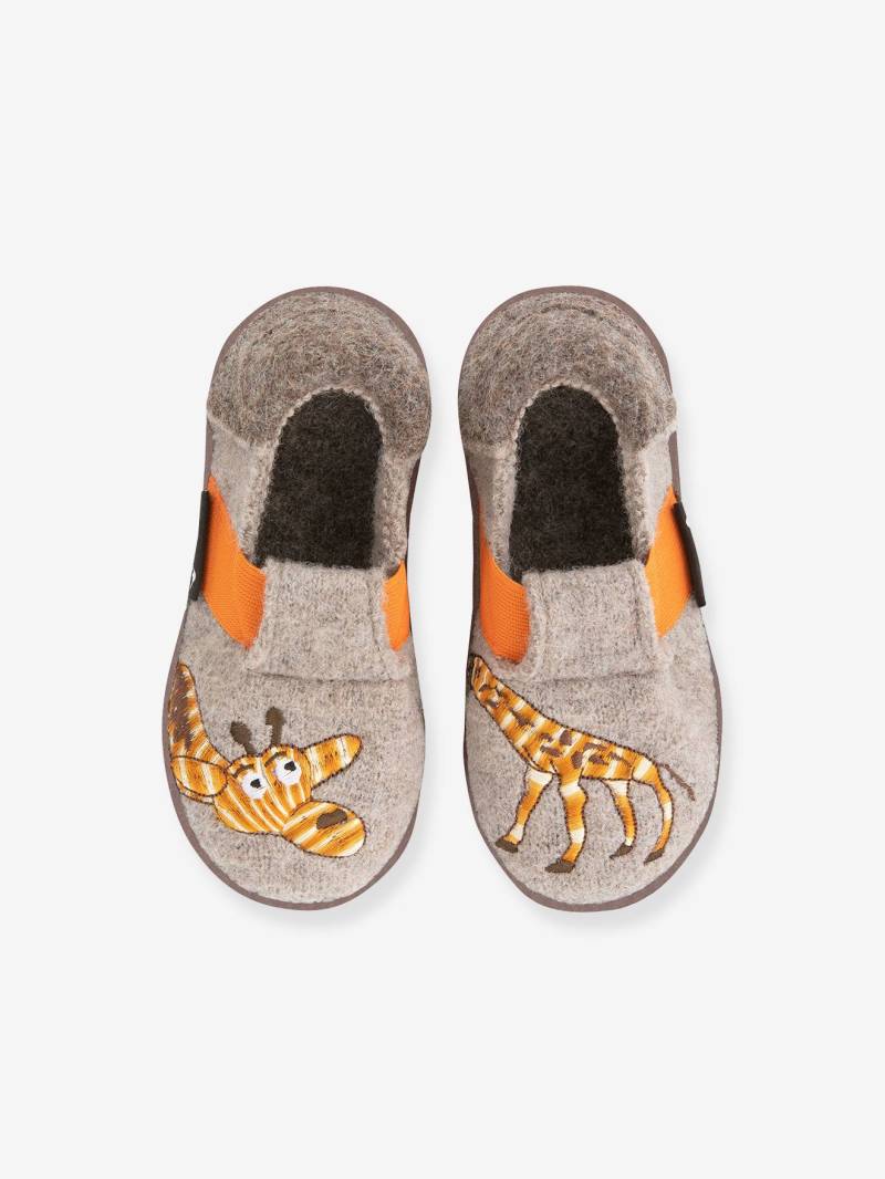 Hausschuhe LAZY GIRAF aus Wolle Kinder Nanga von Nanga