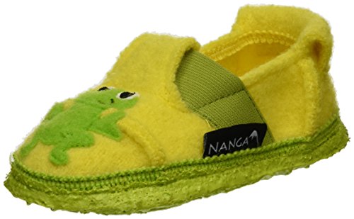 NANGA Kinder - unisex Hausschuh Funny Frog gelb 26 von Nanga