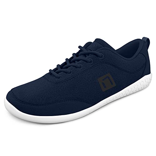 Nanga Barefoot Men - Merino Barfuß Schuhe für Herren, Outdoor Sneaker aus Merinowolle, Gesundheitsschuhe, Traillaufschuhe (dunkelblau, Numeric_41) von Nanga