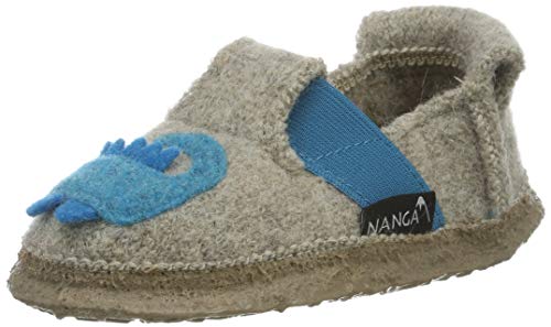 Nanga Jungen Hausschuh Funny Croco Natur 30 von Nanga